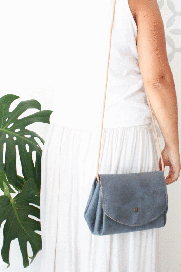 Bag Origami Blu Polvere