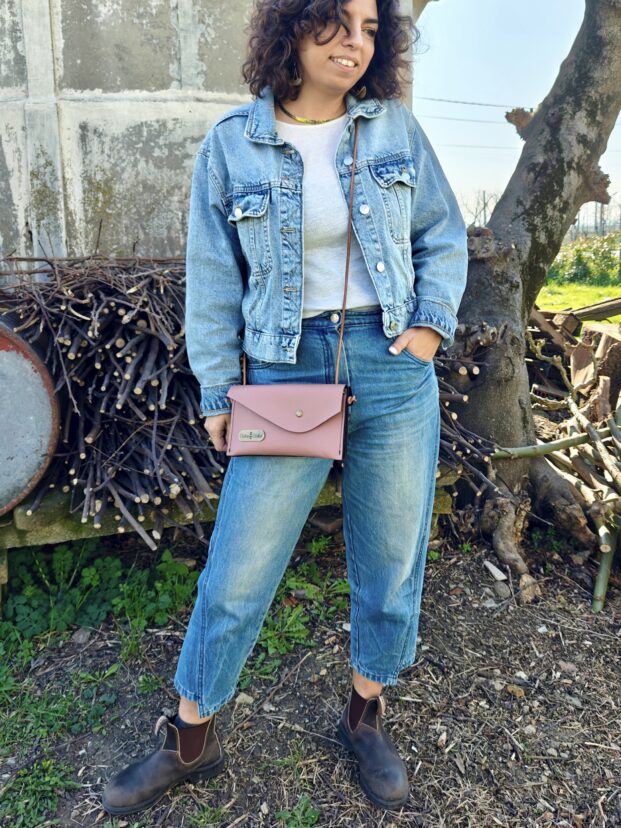 Tracollina/Pochette Blush e TdM disegnato