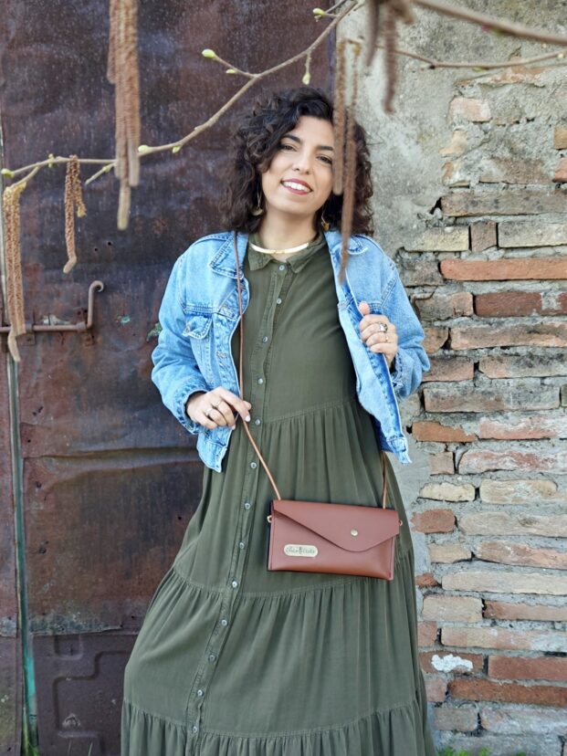 Tracollina/Pochette Ruggine e Blu Scuro - immagine 2