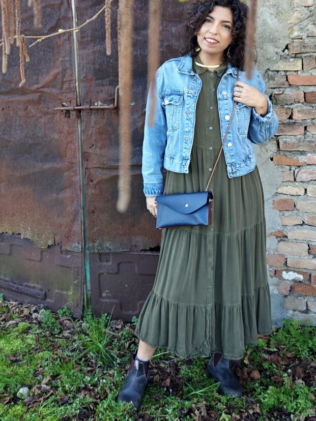 Tracollina/Pochette Ruggine e Blu Scuro - immagine 3